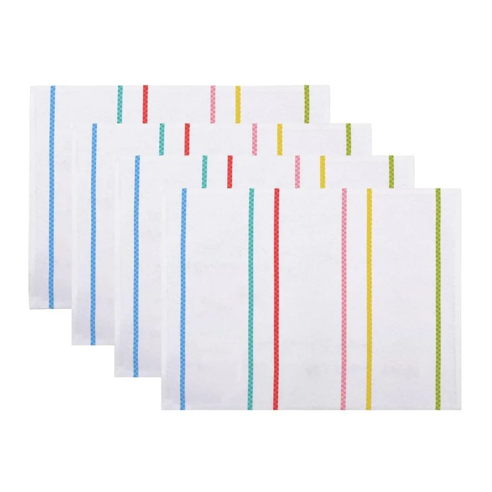 Set of 4 brand new H for Happy Spring Summer Stripes 14